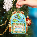 Adorable,Christmas,Gift For Kids,Custom Text - Kids Backpack First Day Of School - Personalized Custom Shaped Acrylic Ornament