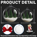 Gift For Couples,Christmas,Love - Kissing Couples - Personalized 3D Acrylic Ball Ornament