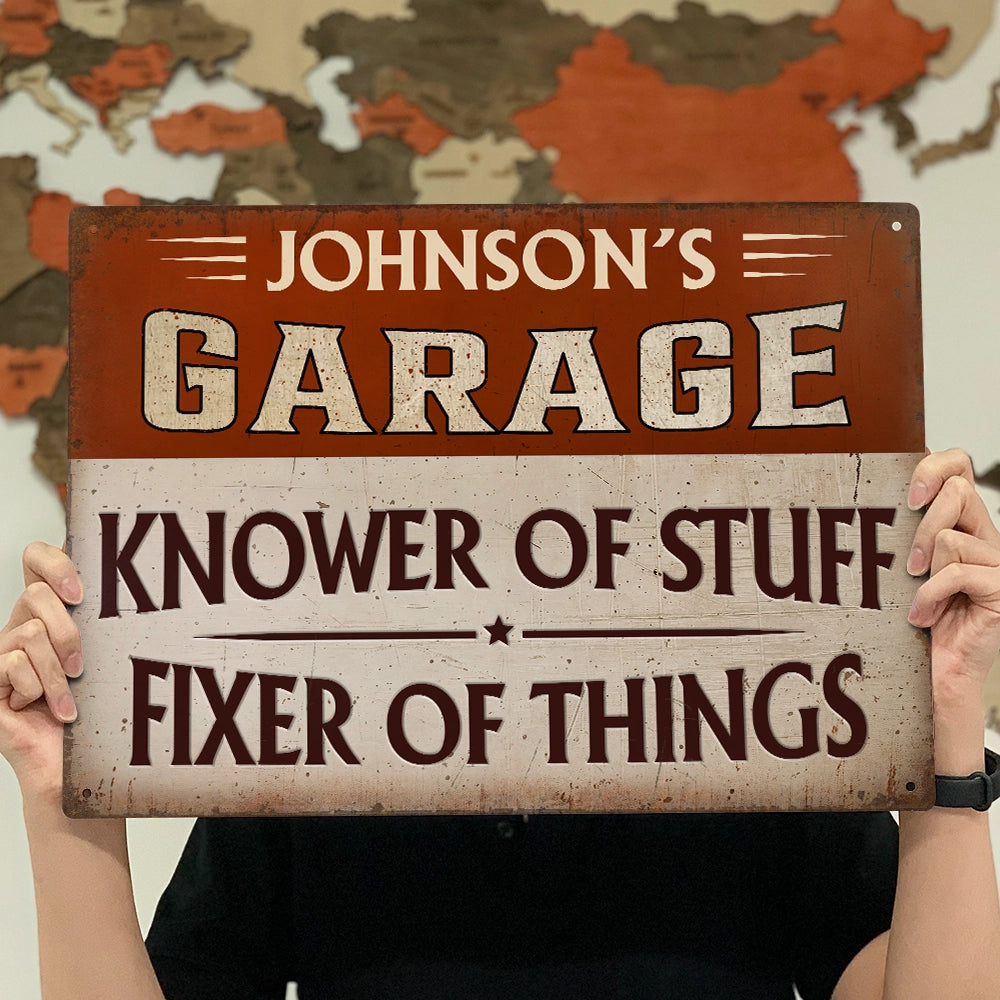 Knower And Fixer - Personalized Classic Metal Signs