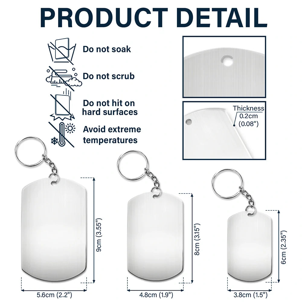 Custom Photo,New Dad,New Mom,New baby,Gift For Father,Gift For Mother,Non-Eng,Photo - Pencil Sketch,Calendar,Adorable - Custom Photo Pencil Sketch Calendar The Day You Became My Mom Dad - Personalized Aluminum Keychain