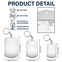 Custom Photo,New Dad,New Mom,New baby,Gift For Father,Gift For Mother,Non-Eng,Photo - Pencil Sketch,Calendar,Adorable - Custom Photo Pencil Sketch Calendar The Day You Became My Mom Dad - Personalized Aluminum Keychain