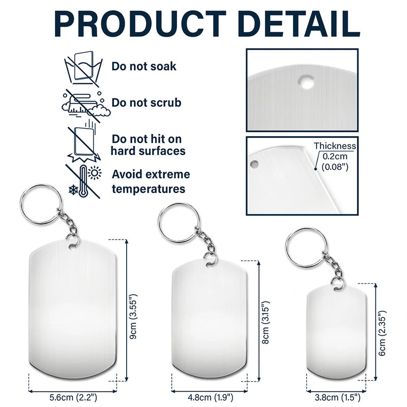 Custom Photo,New Dad,New Mom,New baby,Gift For Father,Gift For Mother,Non-Eng,Photo - Pencil Sketch,Calendar,Adorable - Custom Photo Pencil Sketch Calendar The Day You Became My Mom Dad - Personalized Aluminum Keychain