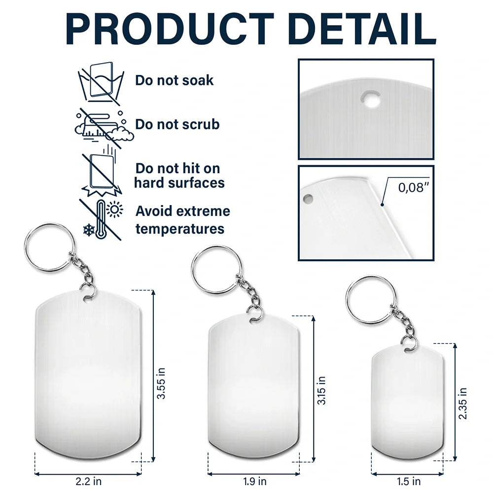 Gift For Father,Gift For Men,Happy,Vector - First Time Ever As A Family Of Three - Personalized Aluminum Keychain