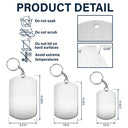 New Dad,New Mom,New baby,Gift For Father,Gift For Mother,Happy,Non-Eng,Calendar,Adorable - Calendar The Day You Became My Dad Mom Holding Hands - Personalized Aluminum Keychain