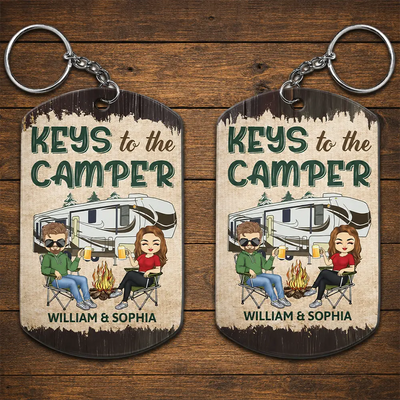 Camping Keychain