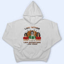 Tel père, telle fille Oh merde - Anniversaire, cadeau drôle pour papa, papa, grand-père, mari, filles - T-shirt personnalisé