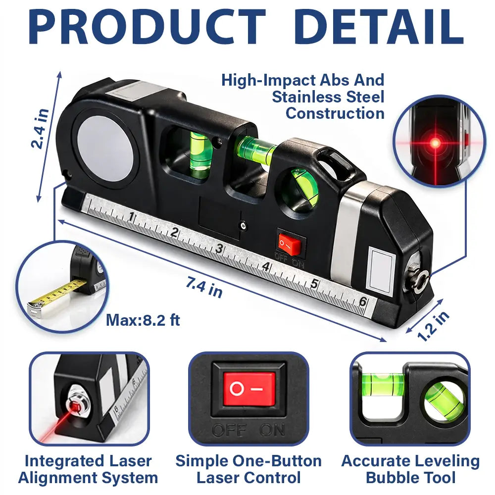Gift For Men,Gift For Father,Gift For Boyfriend,Gift For Couples,Gift For Husband,New Dad,New Mom,Non-Eng,Vector,Adorable - First Time As Family Of Three - Personalized Laser Level Tool