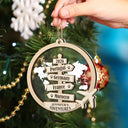 Travel Couple Goal, Destination Of All Year - Personalized 2-Layered Mix Ornament