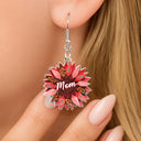 Gift For Mother,Gift For Grandma,Happy - Nana, Mom, Auntie Family Sunflower - Birthday, Loving Gift For Mother, Grandma, Grandmother - Personalized Acrylic Earrings