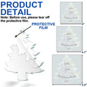 Love,Family - Christmas Tree With Family Names And Led Lights - Personalized Holographic Acrylic Ornament