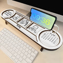 Gift For Men,Gift For Father,Gift For Mother,New Mom,New Dad,Gift For Women,Non-Eng,Photo - Pencil Sketch,Adorable - Custom Photo The Day You Became My Mom Dad Pencil Sketch - Personalized Desk Organizer
