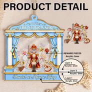 Christmas,Gift For Kids,Icon,Proud - Christmas Gift For Ballet Kids - Personalized Name & Character Nutcracker Ballet 3-Layered Acrylic Shaker Ornament