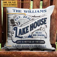 Lake House Life Is Better Custom Pillow