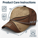 French,Gift For Grandpa,Top Market,Non-Eng,Proud,Icon - Le Meilleur Papa - Casquette Classique Personnalisée
