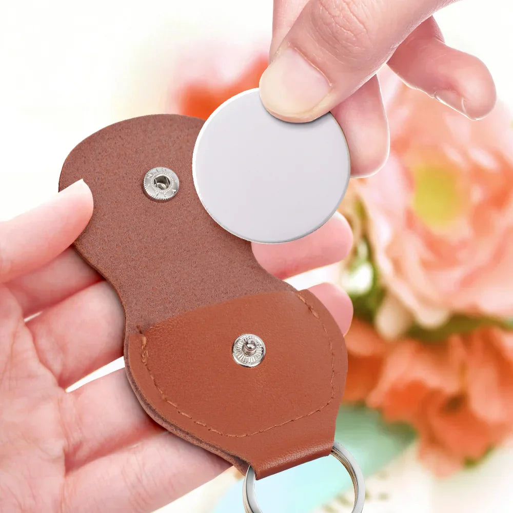 Gift For Sisters, Gift For Women, Happy, Top Market - 3D Crystal Effect You Are My Sister My Friend - Personalized Leather Pocket Hug