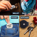 Gift For Brothers,Gift For Sisters,Gift For Sibling,Cousin,Gift For Women,Gift For Men,Happy - Brothers A Bond That Can't Be Broken - Personalized Leather Pocket Hug