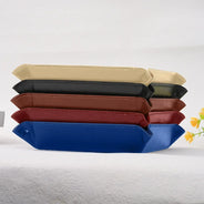 Gift For Father,Dad - Children,Funny,Icon - Empty Your Pockets Daddy Stick Figure - Personalized Leather Valet Tray