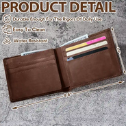 Dad We Love You With Kids Names - Personalized Leather Wallet
