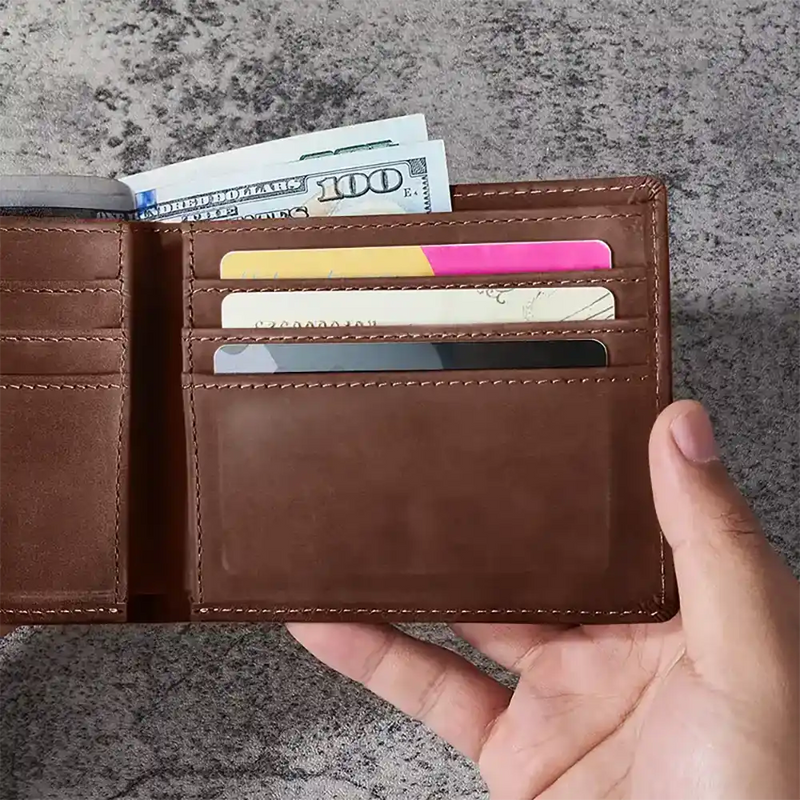 I Will Protect You - Personalized Leather Wallet