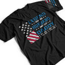 Gift For Father, Gift For Grandpa, Funny - Legend Husband Dad Papa Stars And Stripes Flag Kid Name - Personalized T Shirt