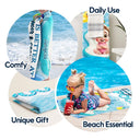 Gift For Grandkids, Gift For Kids, Poolside, Happy, Summer - Life Is Better At Grandma And Grandpa's Pool - Personalized Beach Towel