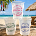 Playful, Beach, Family, Summer, Custom Text - Life Is Better At The Beach Family Trip - Personalized Frosted Cups