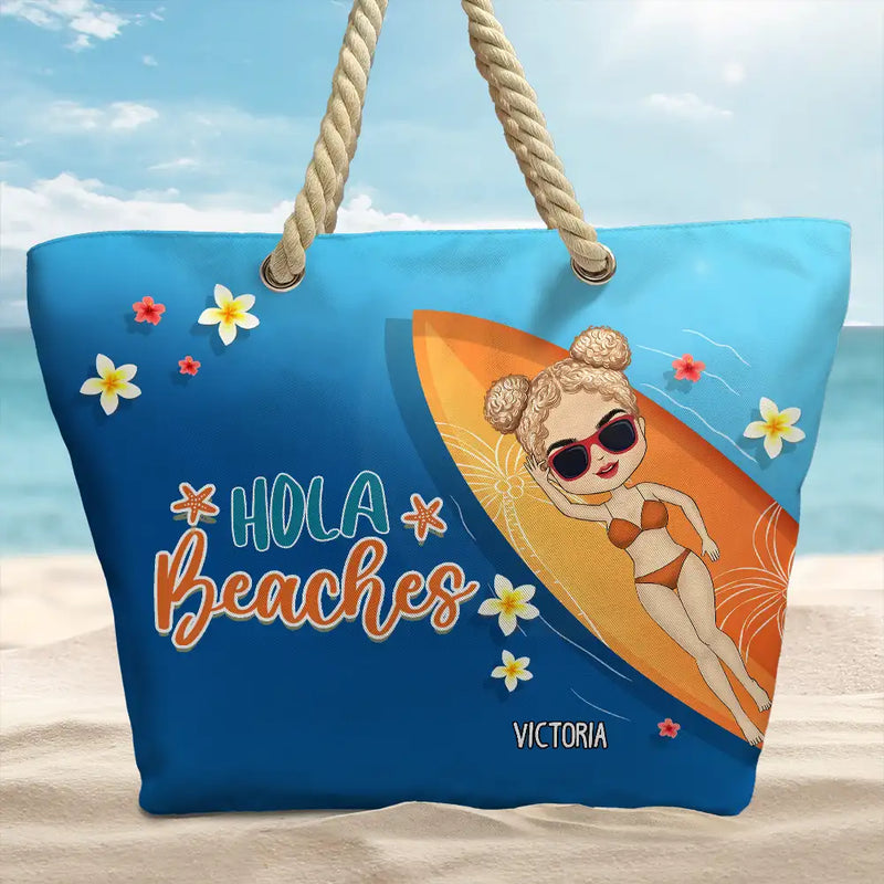 Gift For Yourself,Gift For Women,Gift For Bestie,Happy - Life Is Better At The Beach Summer Vibes - Personalized Beach Bag