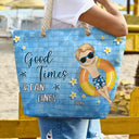 Gift For Yourself,Gift For Women,Gift For Bestie,Happy - Life Is Better At The Beach Summer Vibes - Personalized Beach Bag