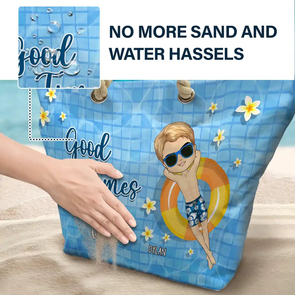 Gift For Yourself,Gift For Women,Gift For Bestie,Happy - Life Is Better At The Beach Summer Vibes - Personalized Beach Bag