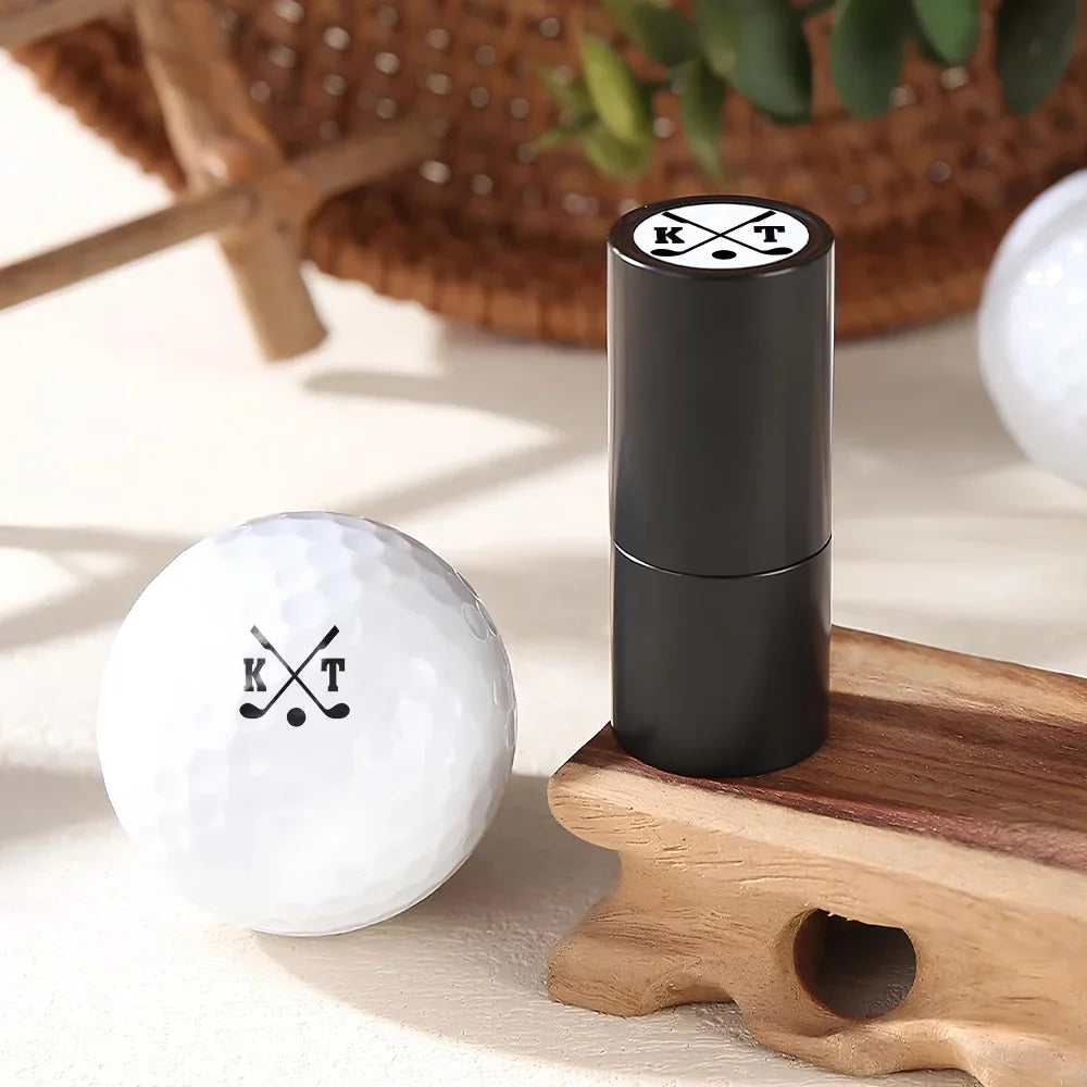 Happy, Sport Dad, Golf, Gift For Father, Gift For Men - Life Is Full Of Choices - Personalized Golf Ball Stamp with Metal Storage Box