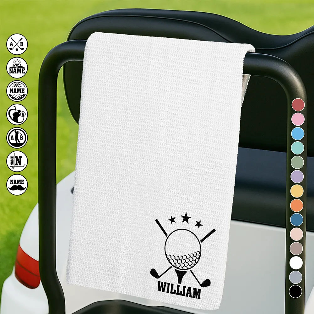 Funny,Golf,Gift For Husband,Gift For Boyfriend,Gift For Yourself,Gift For Men,Gift For Grandpa,Grandpa's Hobby,Gift For Father,Dad's Hobby,Sport Dad - Life Is Full Of Choices - Personalized Golf Towel