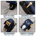 Golf,Gift For Husband,Gift For Boyfriend,Gift For Yourself,Gift For Men,Gift For Grandpa,Gift For Father,Sport Dad,Dad's Hobby - Life Is Full Of Choices - Personalized Leather Golf Ball Holder