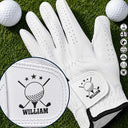 Golf,Gift For Yourself,Playful,Custom Text - Life Is Full Of Choices Golf Monogram - Personalized Golf Glove