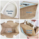 Pet Lovers,Summer,Beach,Gift For Women,Happy - Life's At Ease With An Ocean Breeze Dog Cat Lover - Personalized Jute Tote Bag