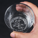 Funny,Gift For Husband,Gift For Father,Dad,Daughters - Like Father Like Daughter Oh Crap - Personalized Engraved Whiskey Glass