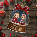 Gift For Bestie,Gift For Sisters,Christmas,Happy - Limitless Laugh Countless Memories Endless Friendship Besties - Personalized Custom Shaped Acrylic Ornament