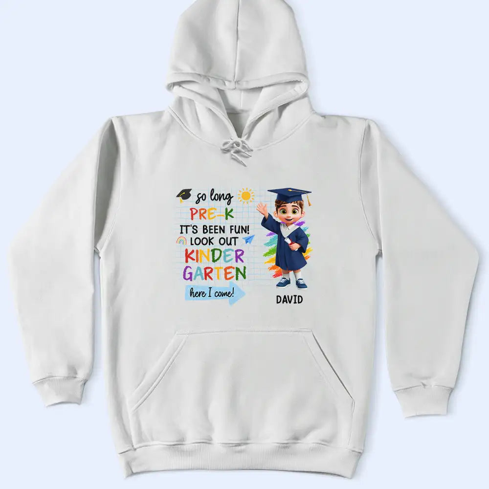 Graduation,Back To School,Gift For Kids,Gift For Grandkids,Gift For Daughter,Gift For Son,Top Market,Non-Eng,Vector,Adorable - Little Grad Ready For A New Adventure - Personalized T Shirt