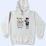 Graduation,Back To School,Gift For Kids,Gift For Grandkids,Gift For Daughter,Gift For Son,Top Market,Non-Eng,Vector,Adorable - Little Grad Ready For A New Adventure - Personalized T Shirt