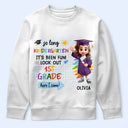 Graduation,Back To School,Gift For Kids,Gift For Grandkids,Gift For Daughter,Gift For Son,Top Market,Non-Eng,Vector,Adorable - Little Grad Ready For A New Adventure - Personalized T Shirt
