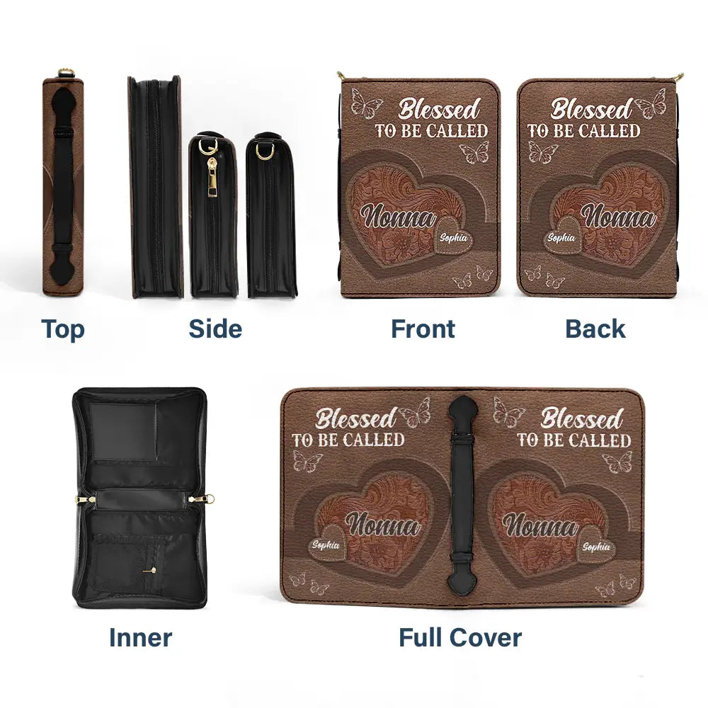 Christmas,Christian,Gift For Grandma,Grandma - Grandkids - Little Sweethearts Bless To Be Called Grandma Mommy - Personalized Bible Cover