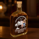Retirement, Funny - Lived Happily Ever Retired - Personalized Whiskey Bottle