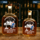 Retirement, Funny - Lived Happily Ever Retired - Personalized Whiskey Bottle
