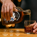 Retirement, Funny - Lived Happily Ever Retired - Personalized Whiskey Bottle