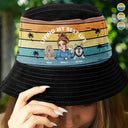 Gift For Women, Dog Mom, Summer, Happy - Living My Best Life - Personalized Bucket Hat