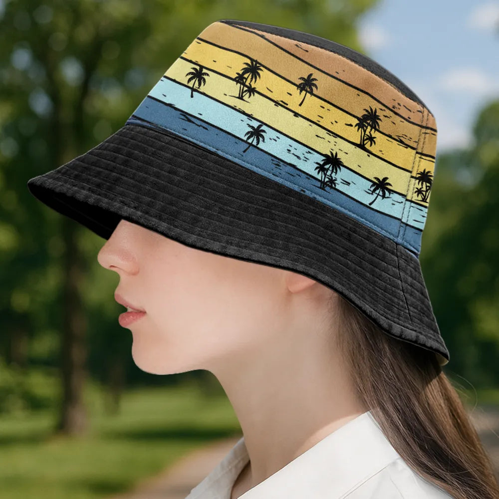 Gift For Women, Dog Mom, Summer, Happy - Living My Best Life - Personalized Bucket Hat