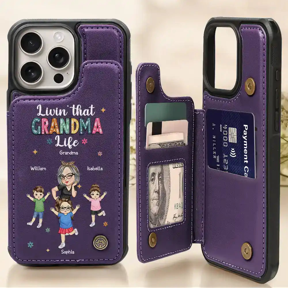Leather Flip Wallet Phone Case Wander Prints Leather Flip Wallet Phone Case Wander Prints