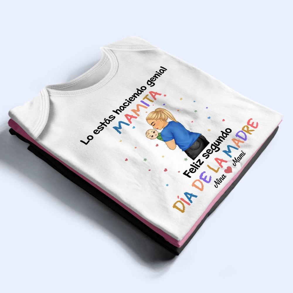 New Mom,New baby,Gift For Kids,Gift For Grandkids,Spanish,Love - Lo Estás Haciendo Genial - Body De Bebé Personalizado