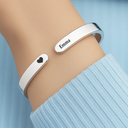 Gift For Yourself,Gift For Men,Gift For Women,Happy,Family - Location Coordinates I Own This Place - Personalized Bangle Bracelet Cuff