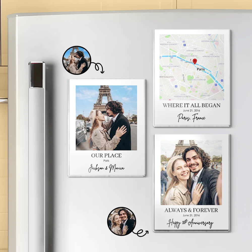 Location Map Travel Keepsake For Family And Friends - Personalized Acrylic Magnet