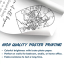 Wedding Anniversary,Gift For Couples,Gift For Husband,Gift For Wife,Happy - Location Map Wedding, Anniversary Gift For Couple, Where It All Began - Personalized Poster